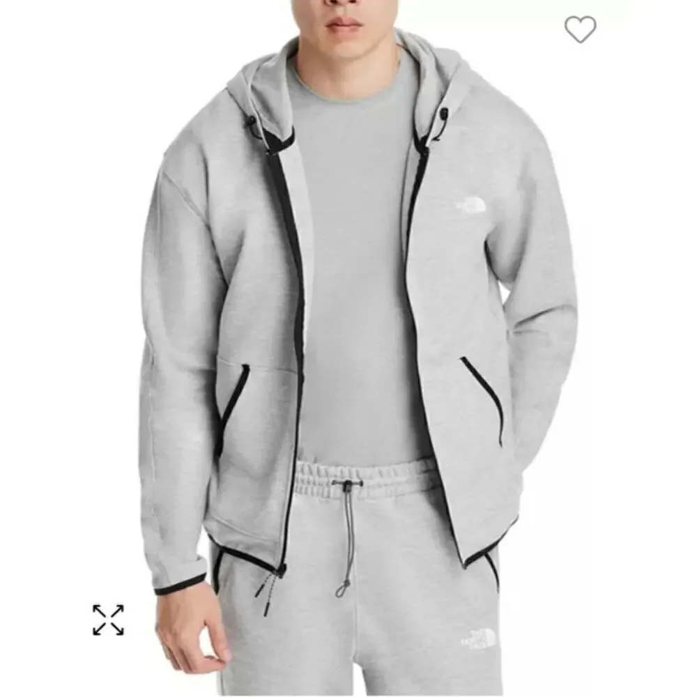 The North Face Tech Full Zip Hoodie in TNF GRAY, sz Small